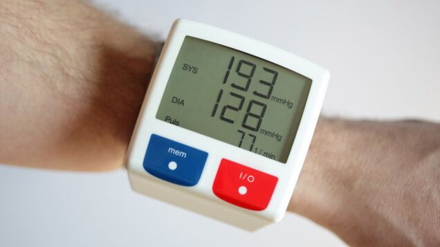 Indikatoren für Bluthochdruck, die für Bluthochdruck charakteristisch sind.